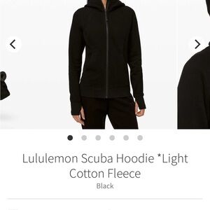 lululemon athletica Black Scuba Hoodie